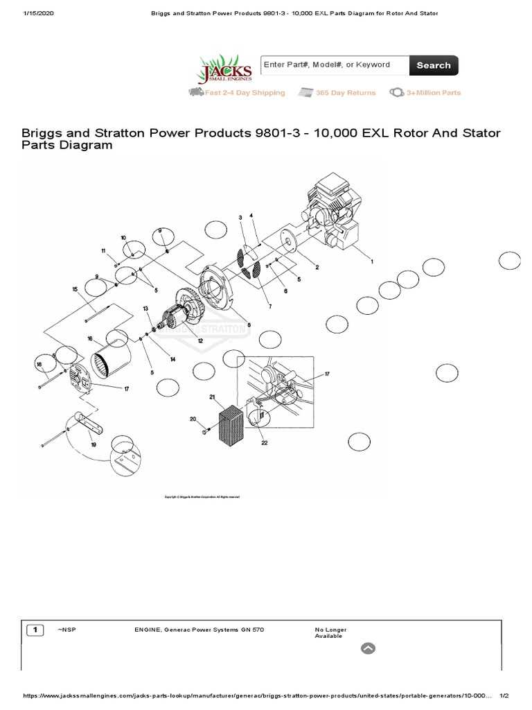 briggs and stratton engine parts diagram