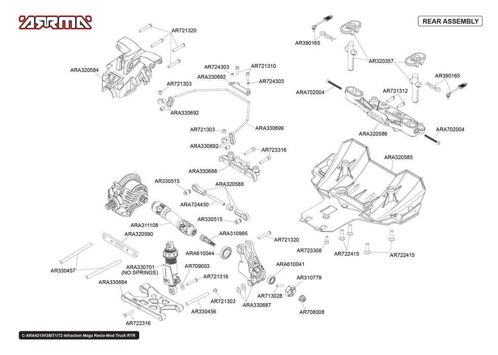 arrma limitless parts diagram