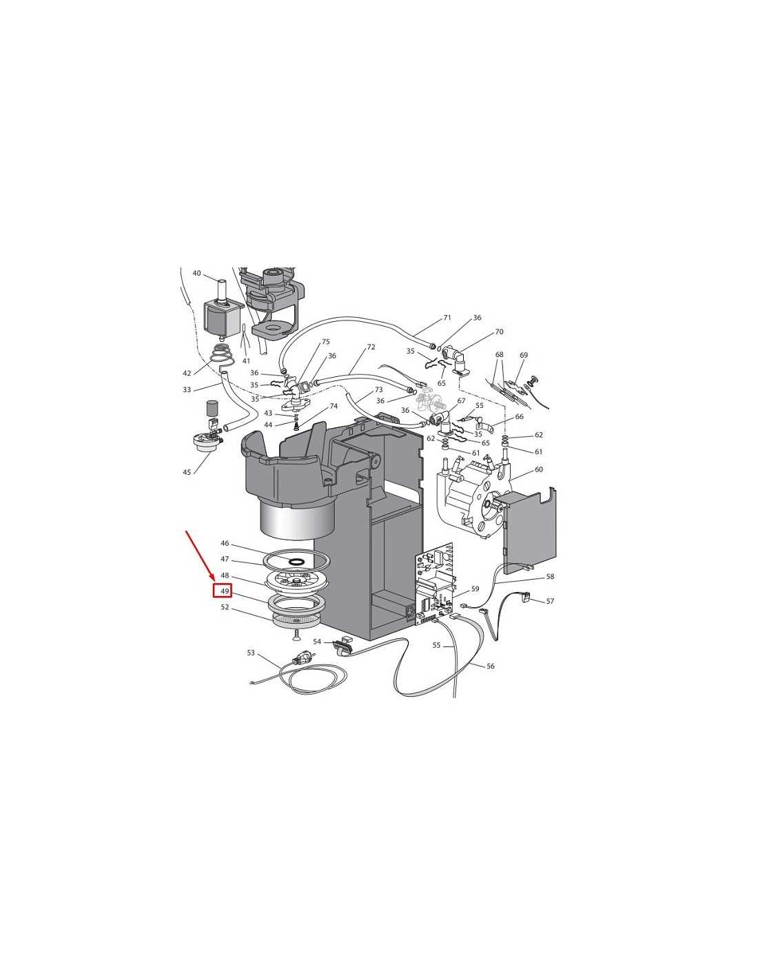 delonghi magnifica xs parts diagram