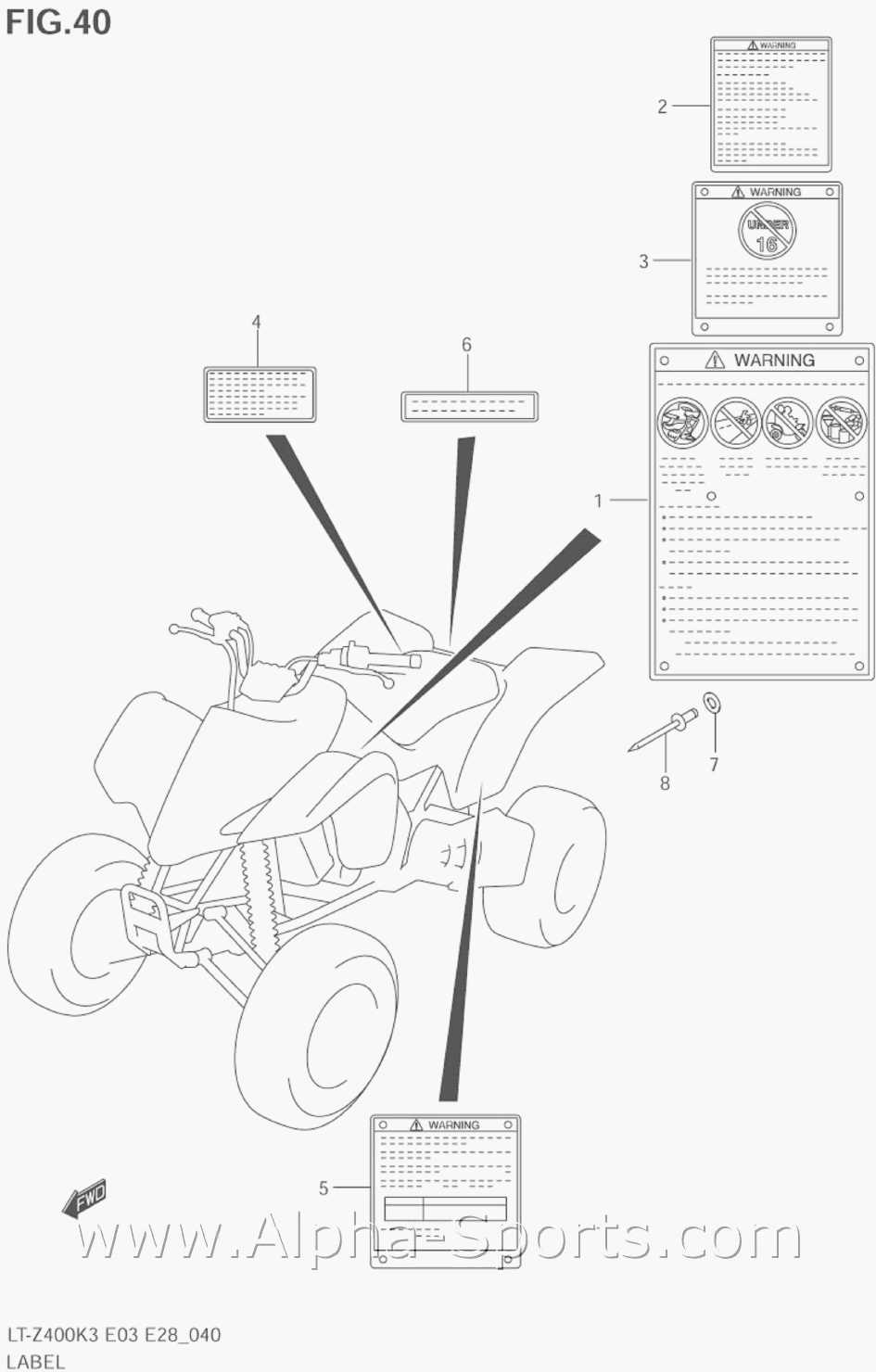 quad parts diagram