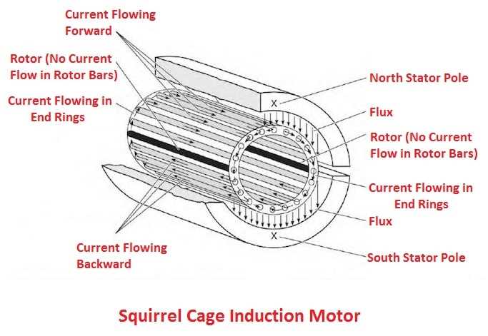 induction motor parts diagram