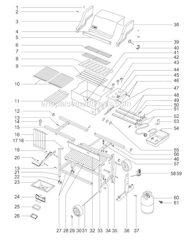 weber genesis s 310 parts diagram