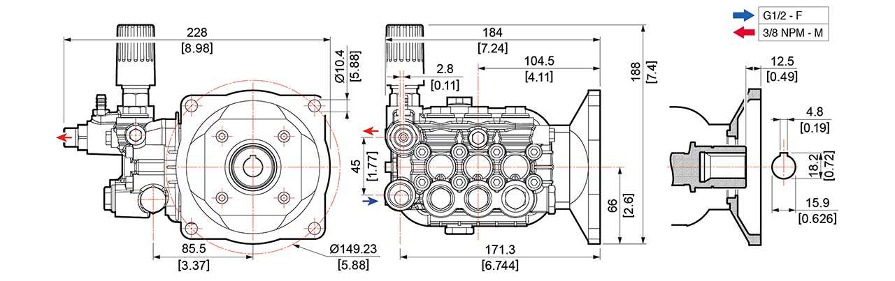 comet pressure washer pump parts diagram