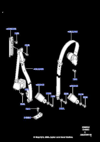 seat belt buckle parts diagram