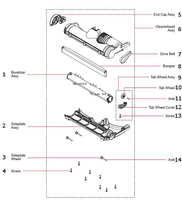 dyson ball vacuum parts diagram