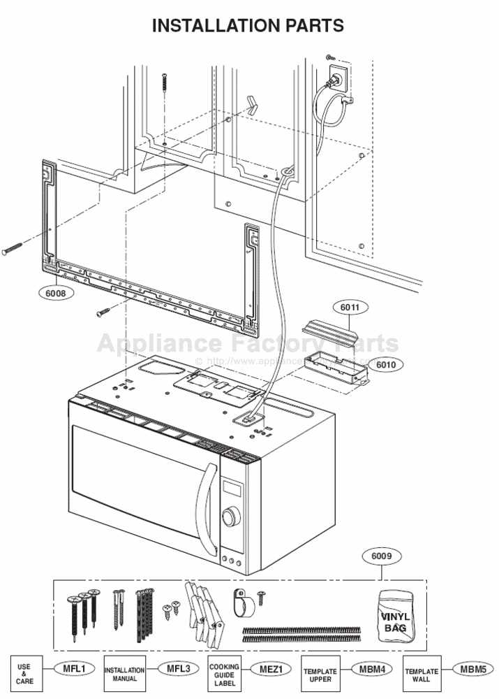 kenmore elite microwave parts diagram