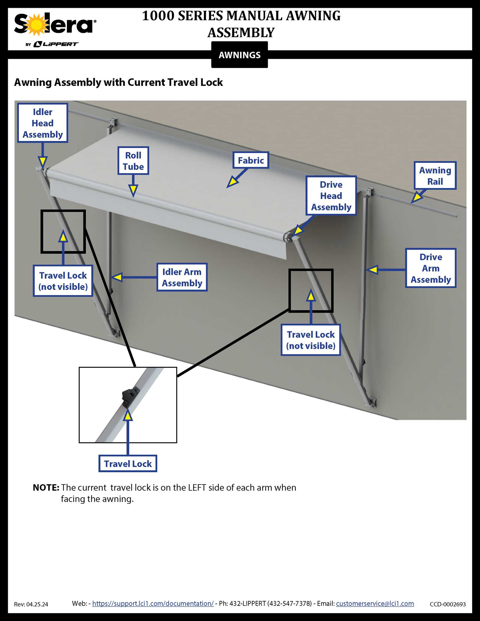 lippert solera awning parts diagram