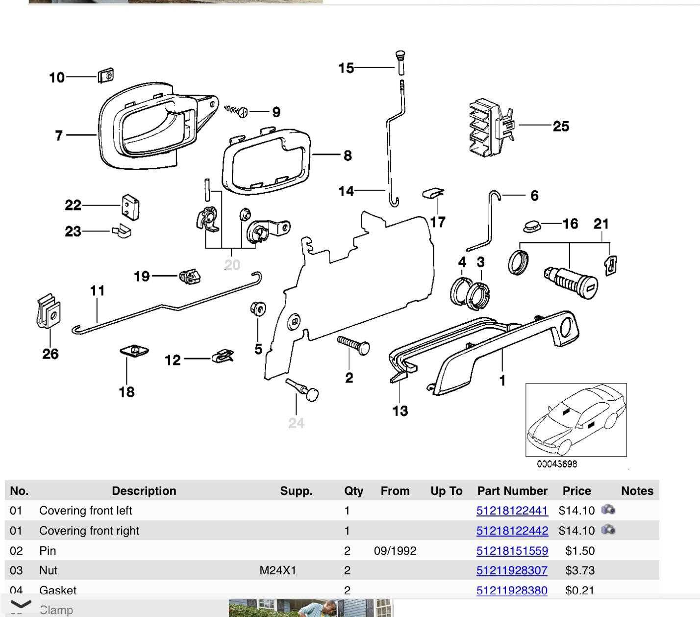 oem bmw parts diagram