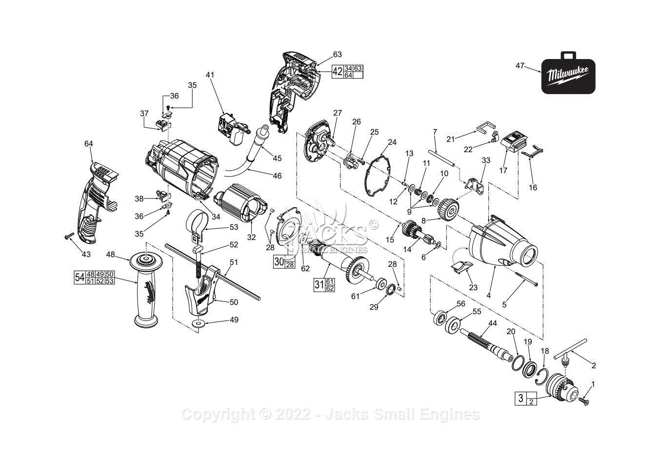 hammer drill parts diagram