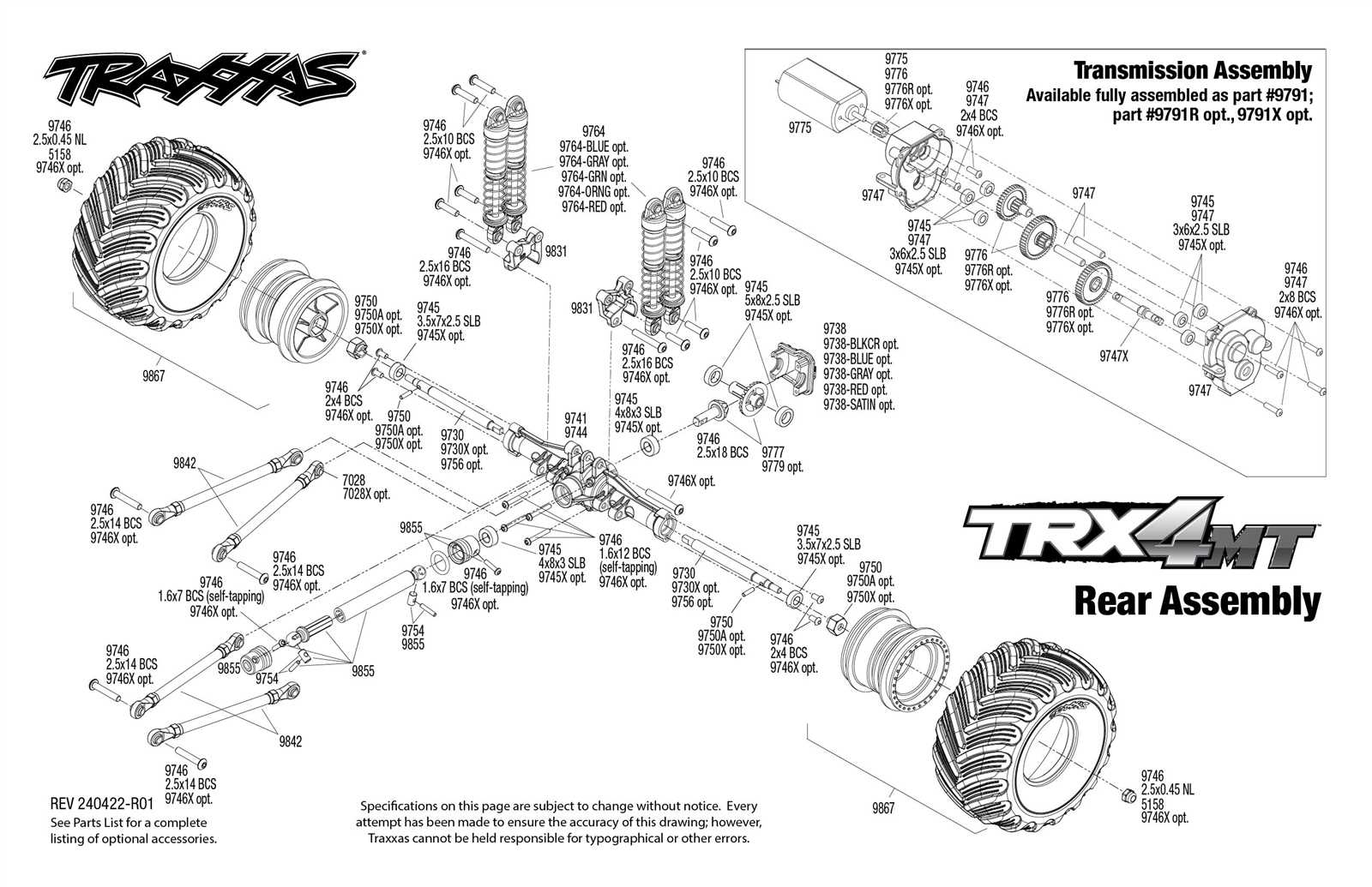 traxxas e maxx parts diagram