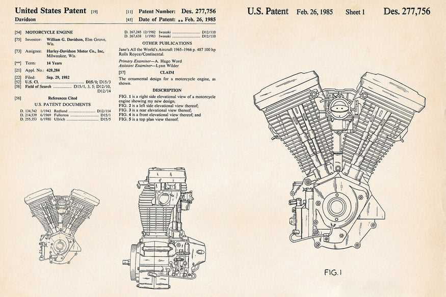 harley motor parts diagram