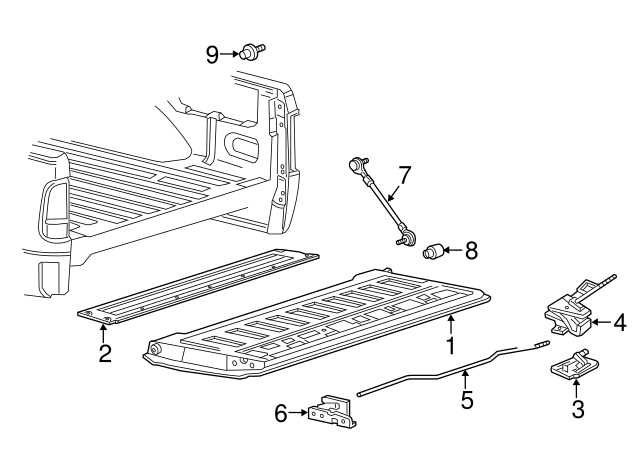 2013 f150 tailgate parts diagram