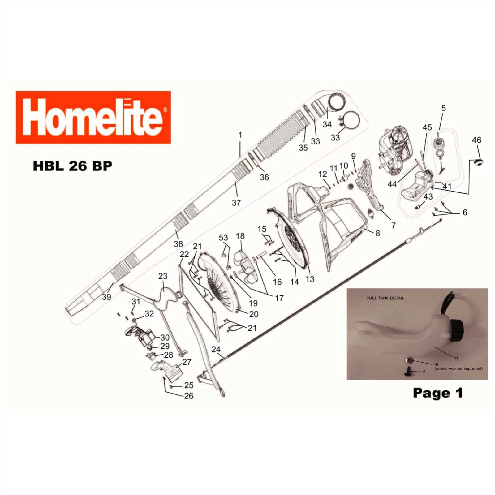 homelite parts diagram