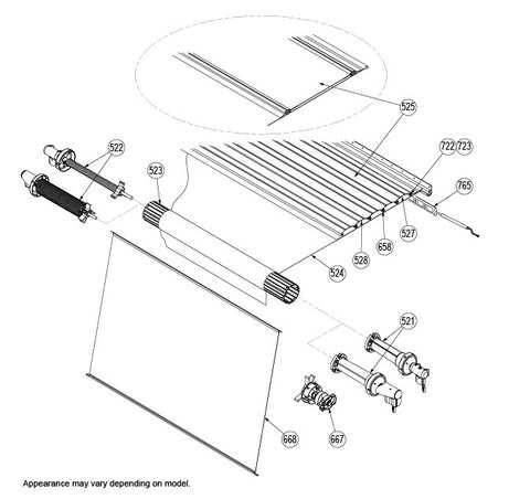 dometic rv awning parts diagram