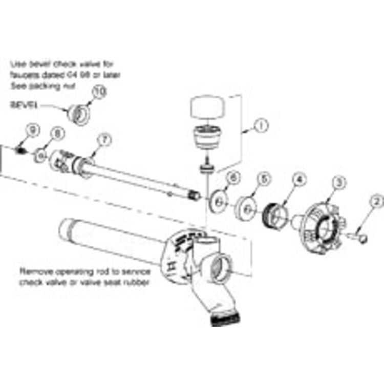 old outdoor faucet parts diagram