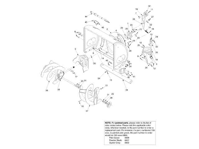 toro power max 726 oe parts diagram