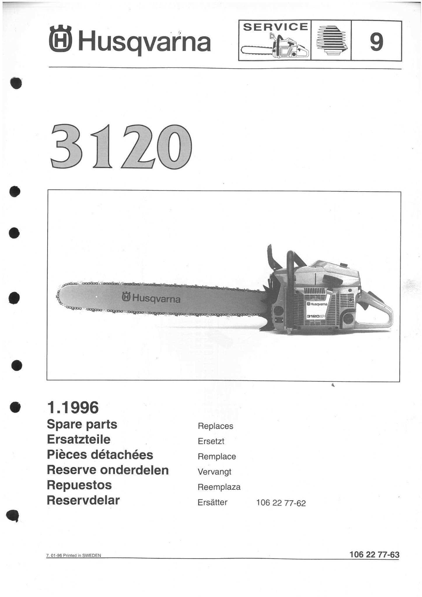 husqvarna 50 chainsaw parts diagram