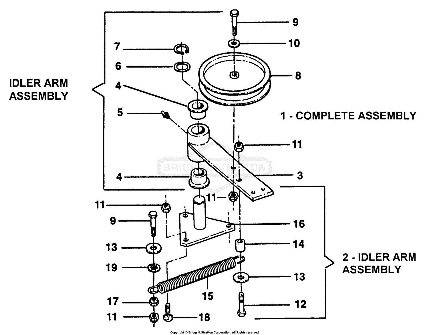 john deere 316 mower deck parts diagram