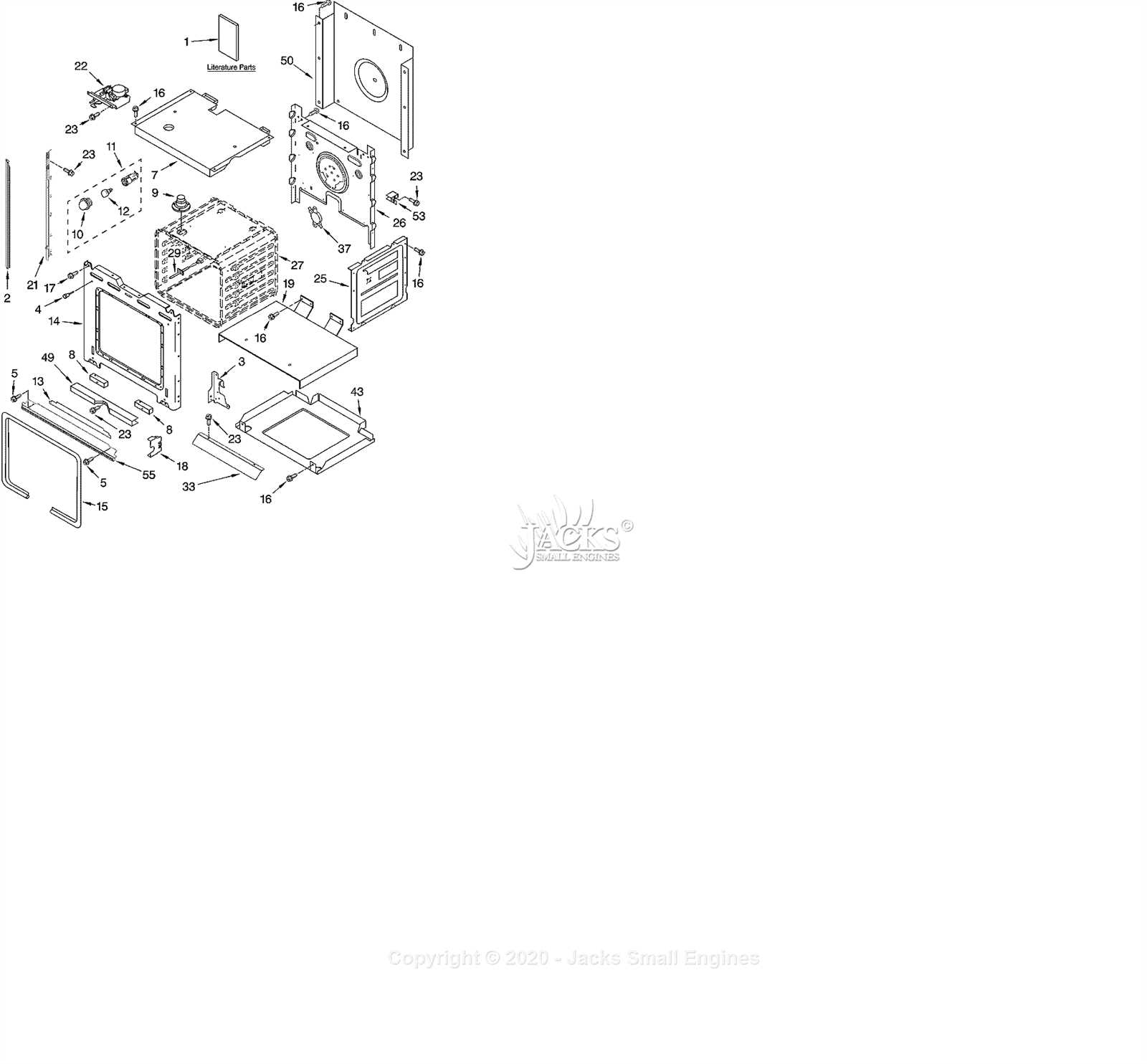 whirlpool oven parts diagram