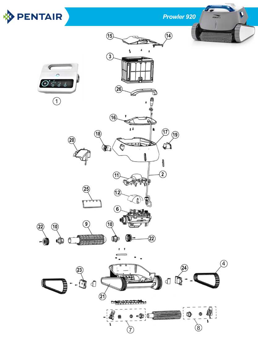 pentair prowler 920 parts diagram