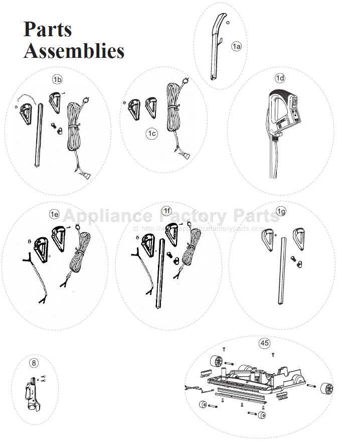 oreck xl parts diagram