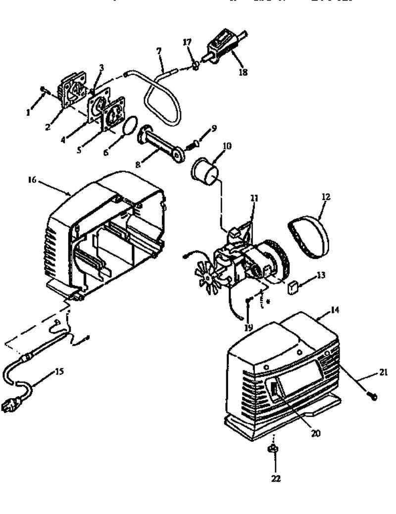 porter cable 6 gallon air compressor parts diagram