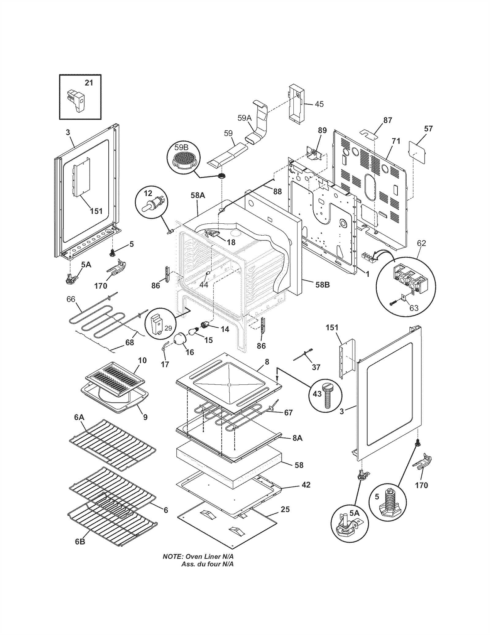 kenmore stove parts diagram