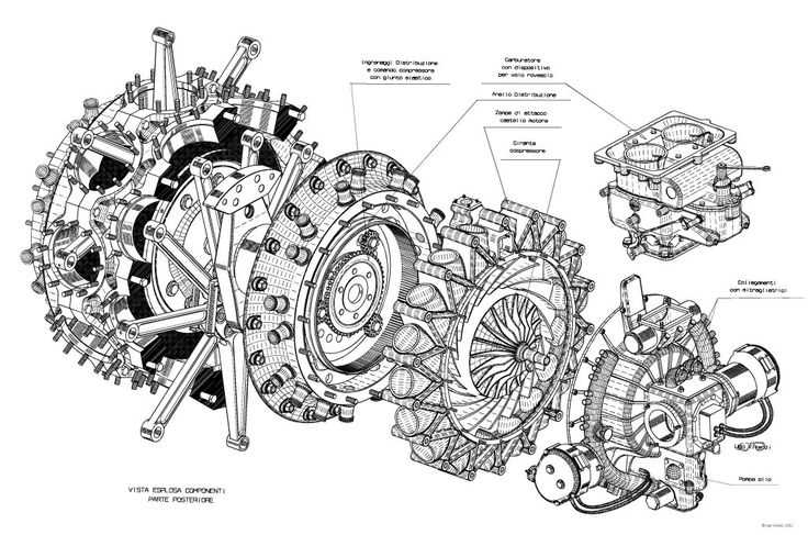 radial engine parts diagram