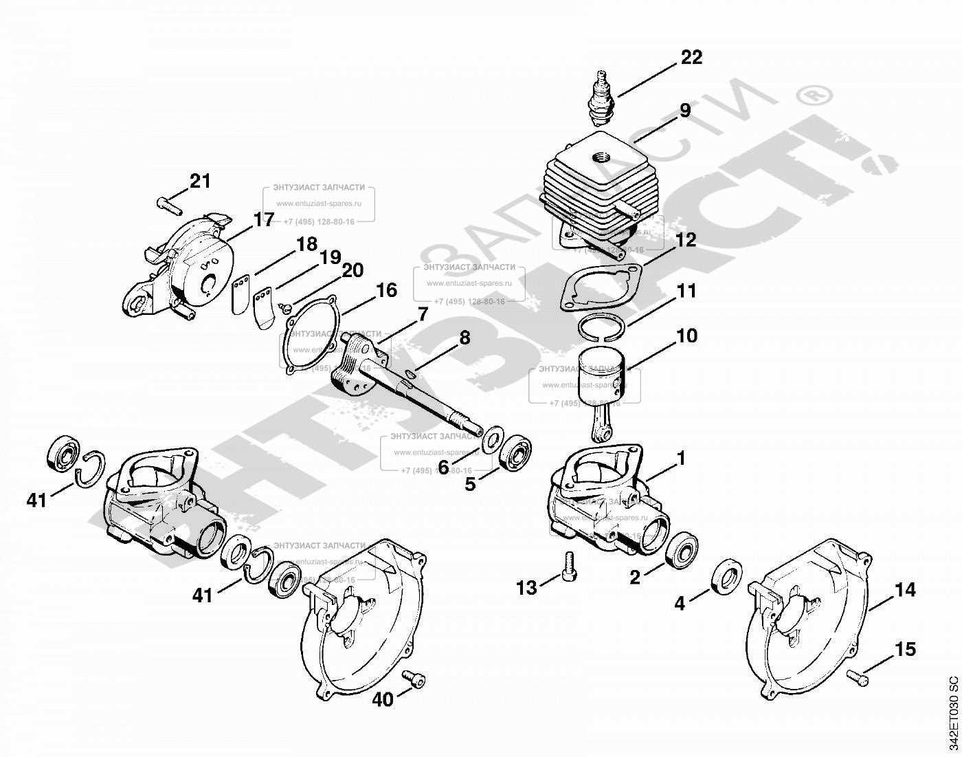 stihl fs 40 parts diagram