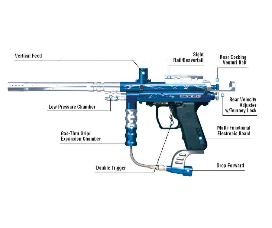 paintball gun parts diagram