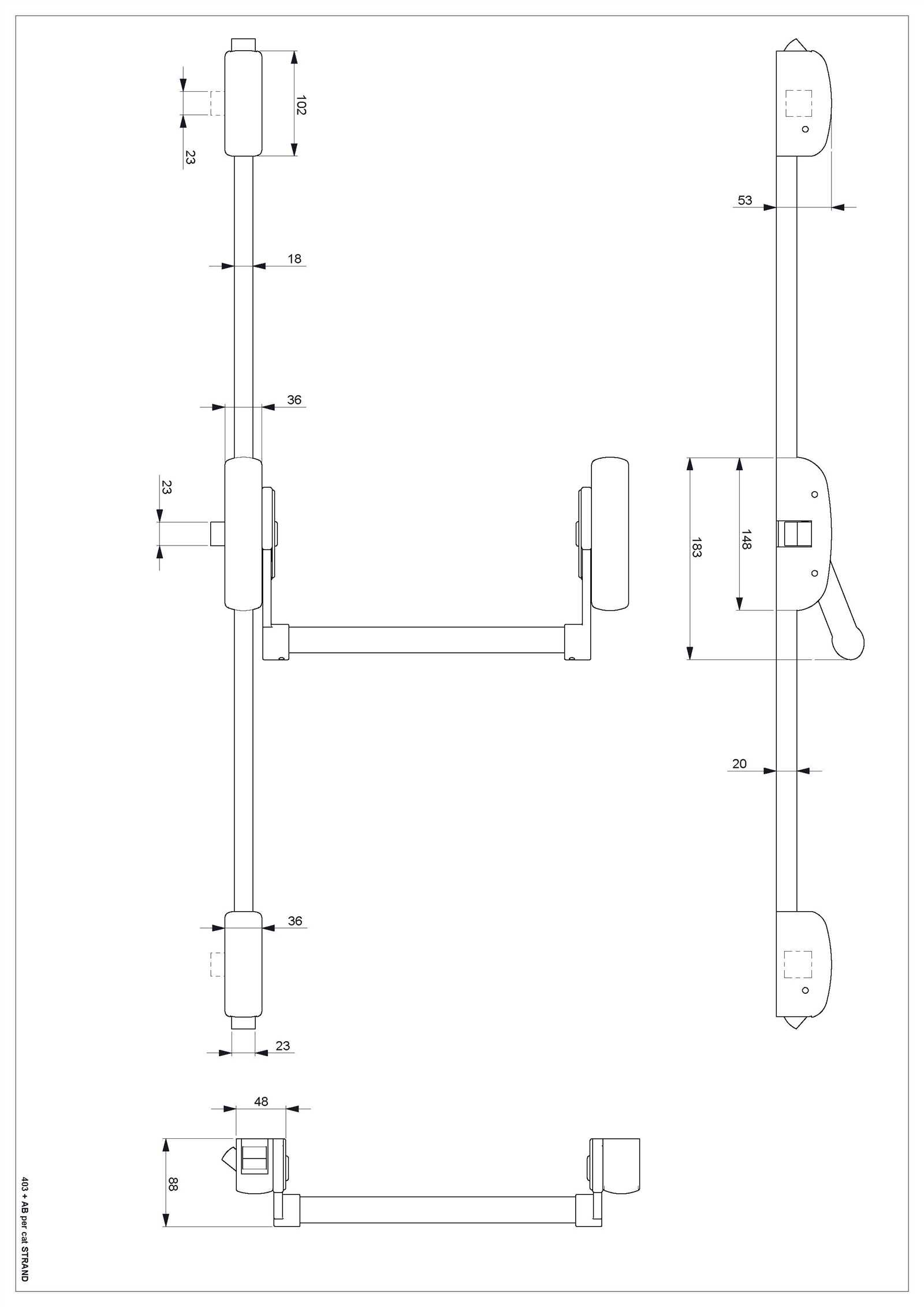 panic bar parts diagram