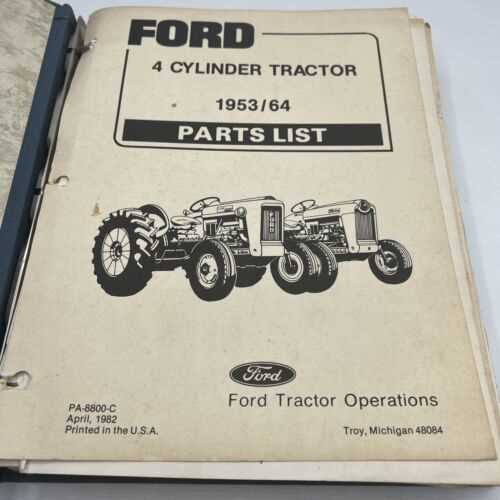 parts diagram ford 8n