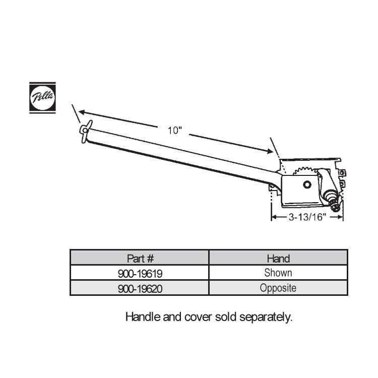 parts of a casement window diagram