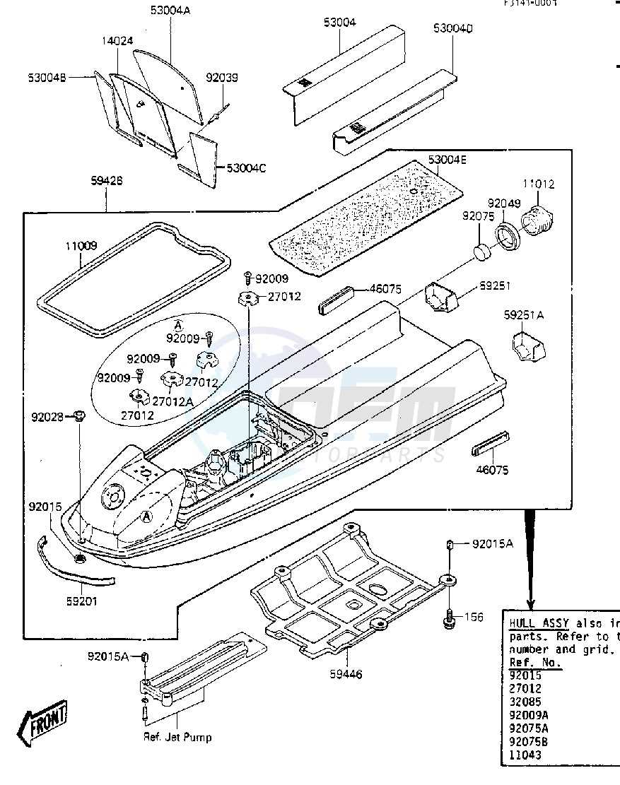 parts of a jet ski diagram