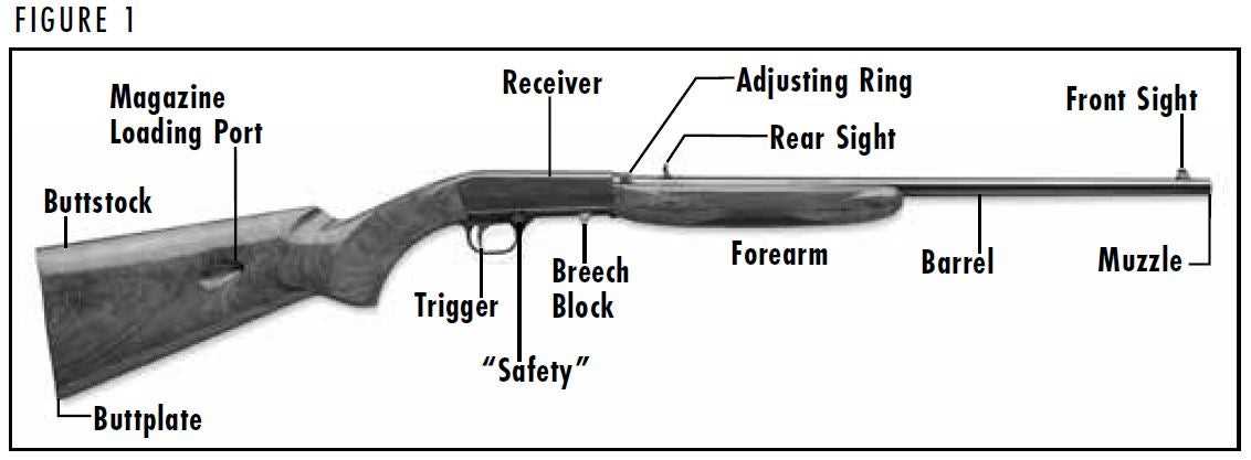 parts of a rifle diagram