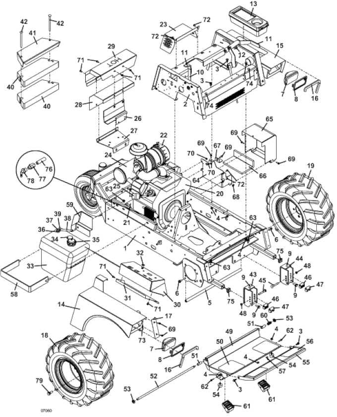 parts of a tractor diagram