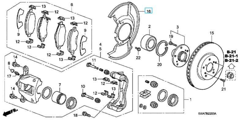 v brake parts diagram