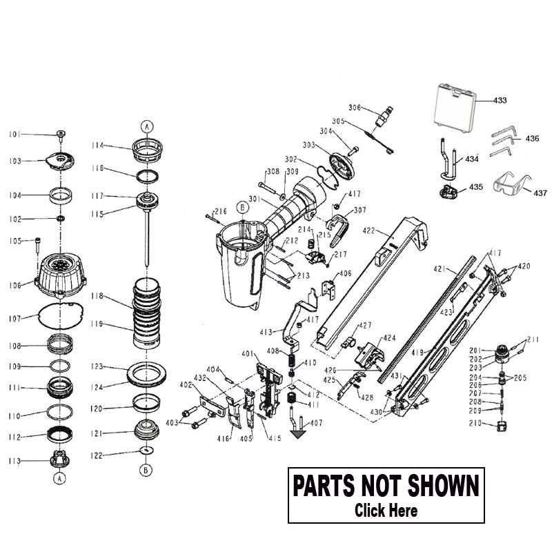 paslode nail gun parts diagram