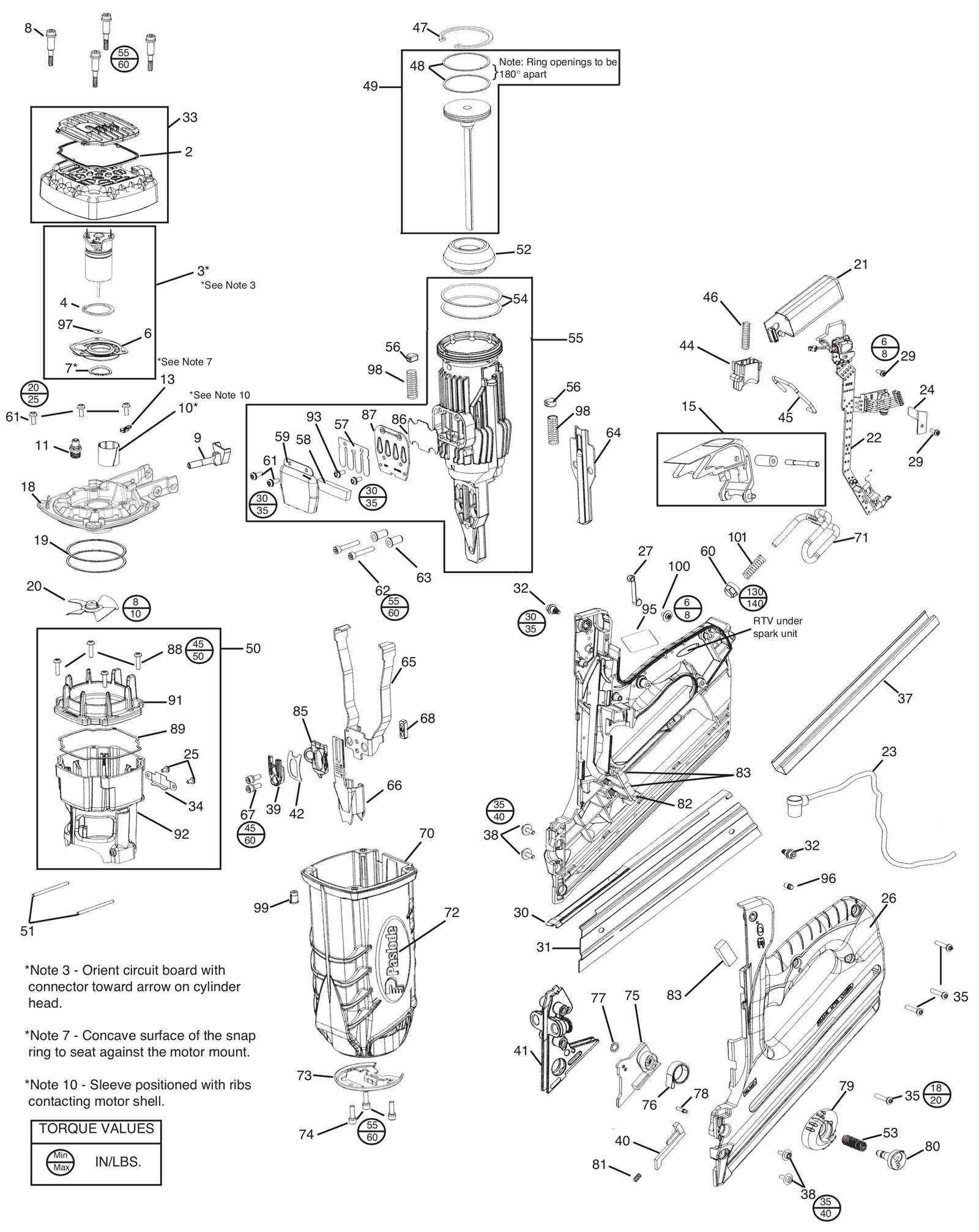 paslode pf350s parts diagram