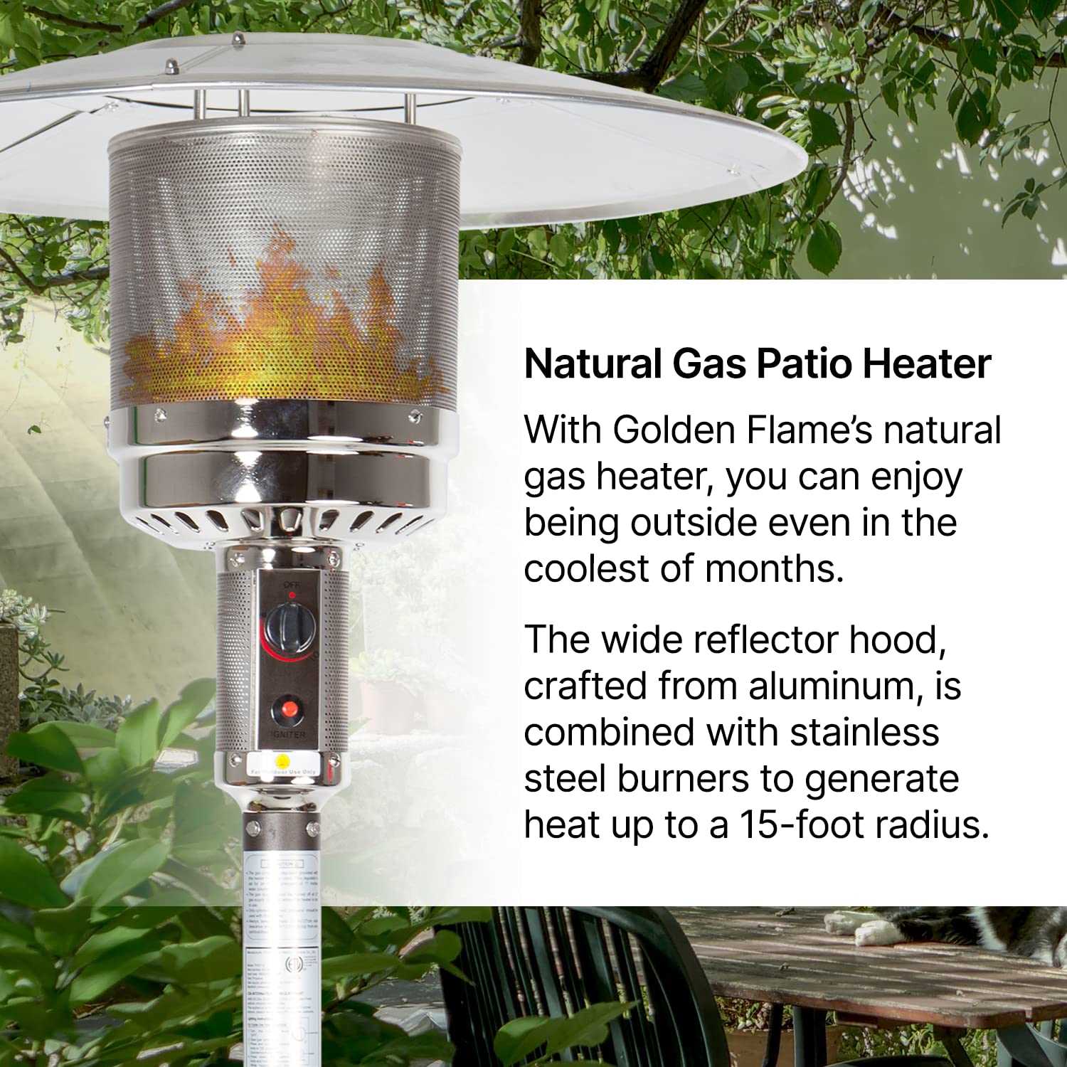 patio heater parts diagram