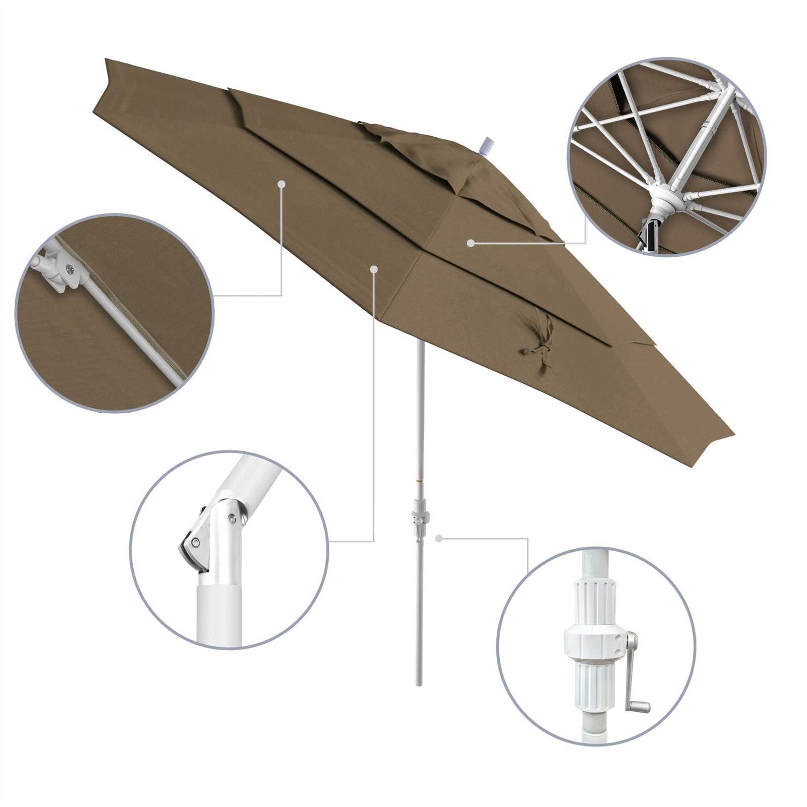 patio umbrella parts diagram