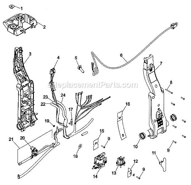 hoover max extract parts diagram