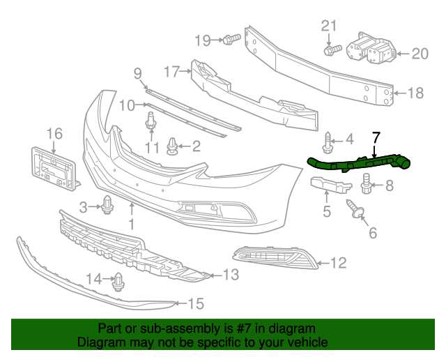 honda civic front end parts diagram