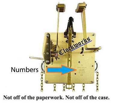 mechanical clock parts diagram