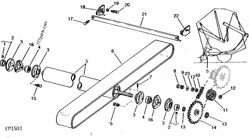 john deere 510 baler parts diagram