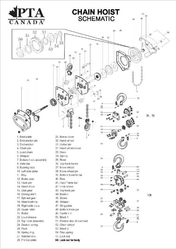 chain parts diagram