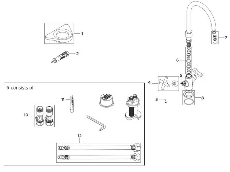 peerless faucet parts diagram