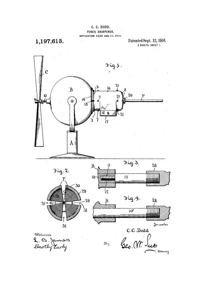 pencil parts diagram