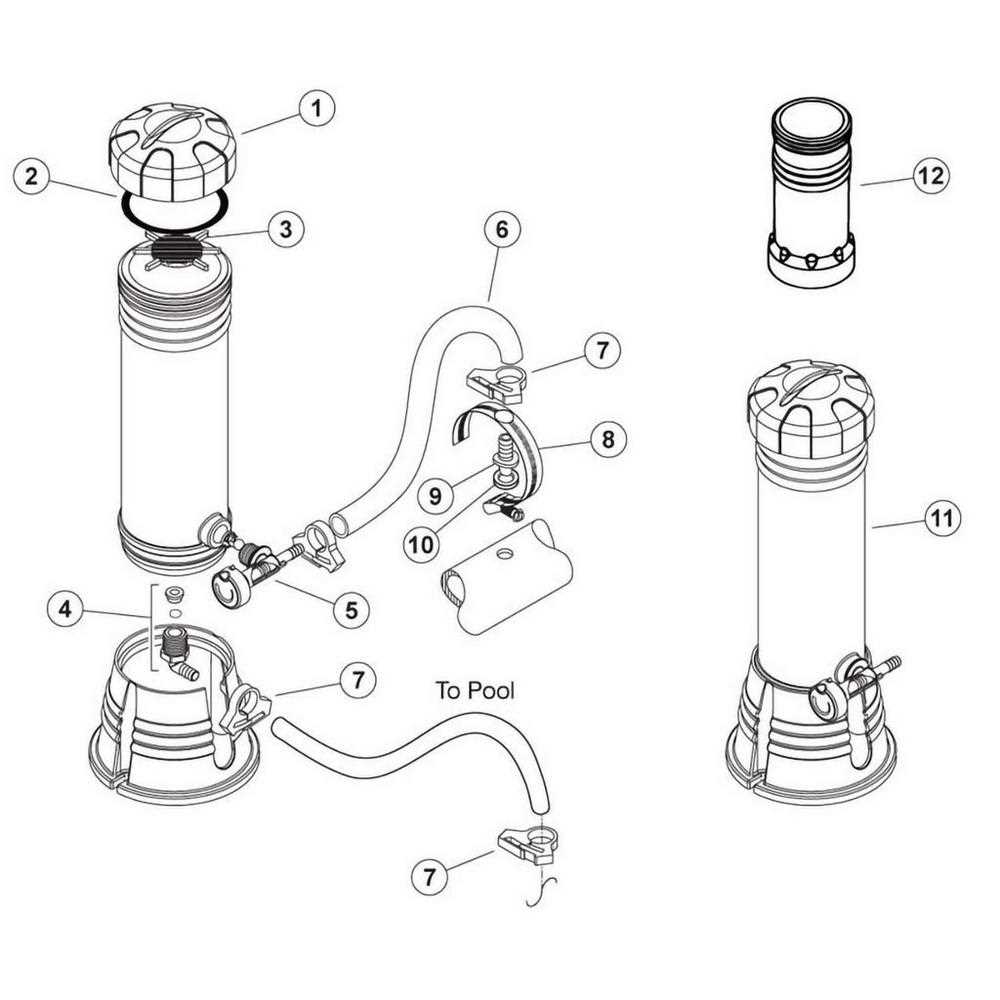 pentair chlorinator parts diagram