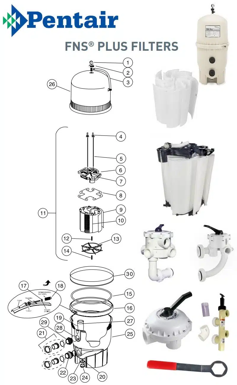 pentair chlorinator parts diagram